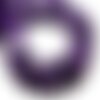 Fil 39cm 49pc env - perles de pierre turquoise synthèse cubes 8mm violet