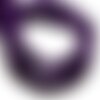 Fil 39cm 98pc env - perles de pierre turquoise synthèse cubes 4mm violet