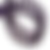 Fil 39cm 49pc env - perles de pierre turquoise synthèse croix 8mm violet