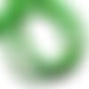 Fil 39cm 49pc env - perles de pierre turquoise synthèse croix 8mm vert