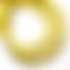 Fil 39cm 49pc env - perles de pierre turquoise synthèse croix 8mm jaune