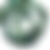 Fil 39cm 28pc env - perles de pierre - turquoise afrique carrés 14mm