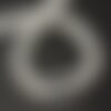 Fil 32cm 90pc env - perles de pierre - pierre de lune blanche arc en ciel boules 3-4mm - 8741140012455