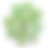 Fil 39cm 22pc env - perles de pierre turquoise synthèse reconstituée étoiles 20mm vert