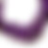 Fil 39cm 60pc env - perles de pierre turquoise synthèse gouttes 16x12mm violet