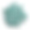 Fil 36cm 35pc env - perles de pierre turquoise synthèse reconstituée étoiles de mer 14mm bleu turquoise