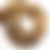 Fil 39cm 80pc env - perles de pierre - jaspe paysage beige rondelles 8x5mm