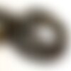 Fil 39cm 62pc env - perles de pierre - oeil de tigre et faucon boules 6mm