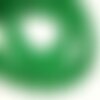 Fil 39cm 27pc env - perles de pierre - jade boules 14mm vert imperial emeraude