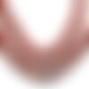 Fil 39cm 32pc env - perles de pierre - jaspe rouge ovales facettés 14x10mm
