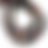 Fil 39cm 46pc env - perles de pierre - tourmaline multicolore boules 8mm
