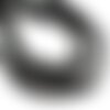 Fil 39cm 88pc env - perles de pierre - spinelle noir rondelles facettées 6x4mm
