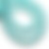 Fil 39cm 38pc env - perles pierre turquoise synthèse reconstituée etoiles 12mm bleu turquoise