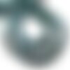 Fil 39cm 100pc env - perles pierre - apatite boules 4mm bleu vert paon canard turquoise
