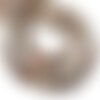 Fil 39cm 46pc env - perles de pierre - pierre de lune boules facettées 8mm blanc gris rose irisé