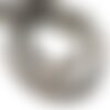 Fil 39cm 74pc env - perles de pierre - pierre de lune boules 5mm gris irisé