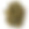 10pc - perles verre oeil de chat boules 12mm vert kaki - 4558550038708