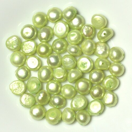 10pc - perles de culture 8-9mm vert clair anis - 4558550038470