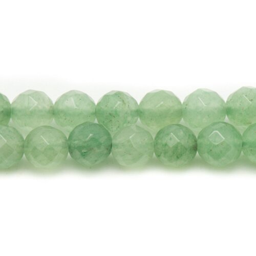 10pc - perles de pierre - aventurine verte boules facettées 6mm   4558550038142