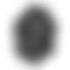 6pc - perles de pierre - onyx noir gouttes 12x8mm   4558550038098