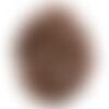 10pc - perles de pierre - agate marron boules facettées 6mm   4558550037176