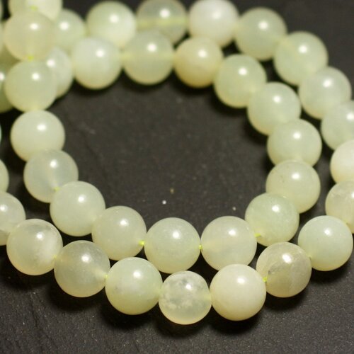 10pc - perles de pierre - jade vert clair boules 4mm   4558550035950