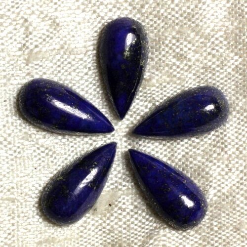 Cabochon de pierre - lapis lazuli - goutte 15 x 7 mm  4558550035431