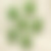 5pc - perles pierre turquoise synthese crane tete de mort 20mm vert pomme fluo - 4558550034625