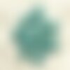 10pc - perles turquoise synthèse - coeurs 15mm pourtour bleu turquoise  4558550034168