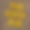 10pc - perles de turquoise synthèse croix jaunes 15mm  4558550034045