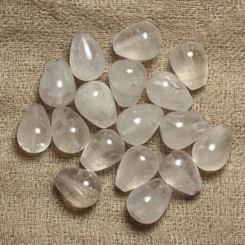 2pc - perles de pierre - améthyste claire lavande gouttes 14x10mm - 4558550033130