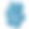 2pc - perles en verre palets 20mm bleu turquoise   4558550032249