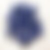 10pc - perles pierre turquoise synthese crane tete de mort 14x10mm bleu roi nuit - 4558550030269