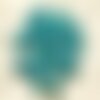 10pc - perles shamballas résine 10x8mm bleu turquoise   4558550030108