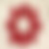2pc - perles de pierre - jade ovales facettés 14x10mm rouge cerise - 455855003004