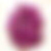10pc - perles pierre turquoise synthese crane tete de mort 14x10mm violet rose fuchsia magenta - 4558550029997