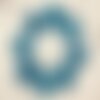 2pc - perles de pierre - jade palets facettés 14mm bleu azur - 4558550029935