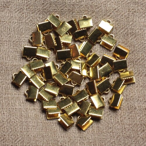 20pc - embouts métal doré qualité sans nickel 7x5mm   4558550029713