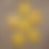 2pc - perles turquoise synthèse croix 30mm jaune  4558550029683