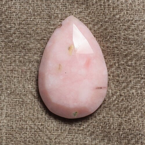 1pc - perle de pierre - opale rose goutte facettée 27mm - 4558550028471