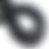 20pc - perles de pierre - onyx noir mat sablé givré boules 6mm - 4558550028341