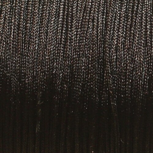 10 mètres fil cordon tissu nylon tressé noir 0.8mm - 4558550027528