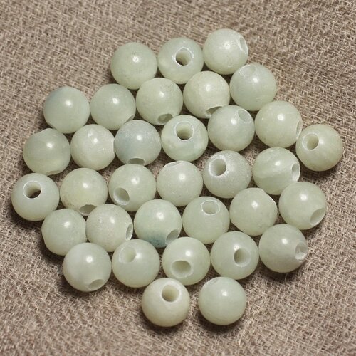 5pc - perles de pierre perçage 2.5mm - jade 8mm  4558550027030