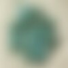 5pc - perles pierre turquoise synthèse cranes tetes de mort 18mm bleu turquoise - 4558550026378
