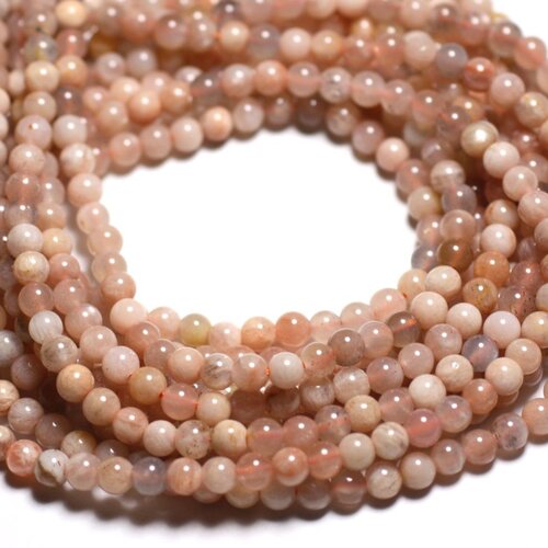 10pc - perles de pierre de soleil boules 4mm - 4558550026125