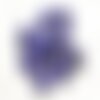 5pc - perles pierre turquoise synthèse cranes tetes de mort 18mm bleu roi nuit - 4558550025760