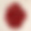 20pc - perles pierre - jade boules 6mm rouge cerise - 4558550025500