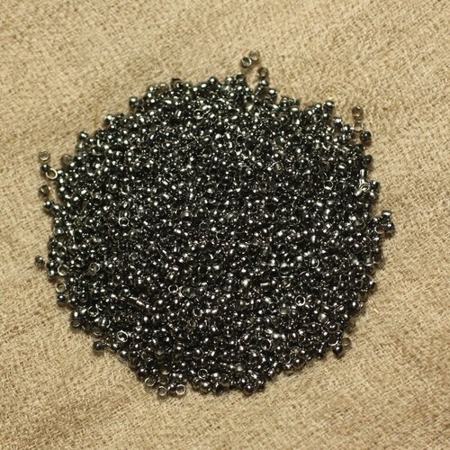1000pc environ - appret perles à écraser intercalaire métal noir boules 2mm - 4558550025449