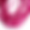 Fil 39cm 92pc env - perles de pierre - jade boules 4mm rose fuchsia framboise  4558550008756