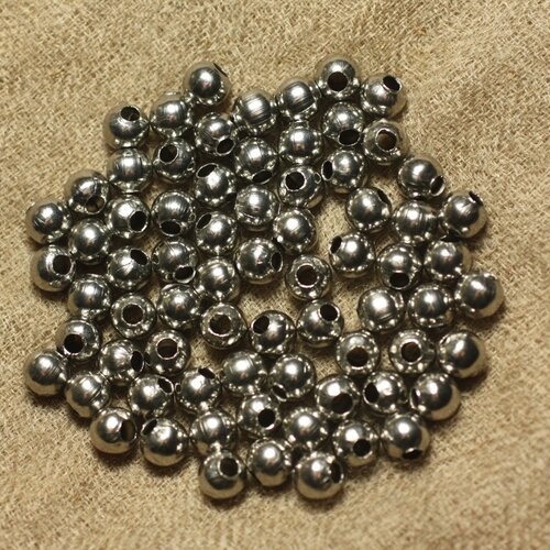 40pc - perles acier boules 6mm   4558550024275